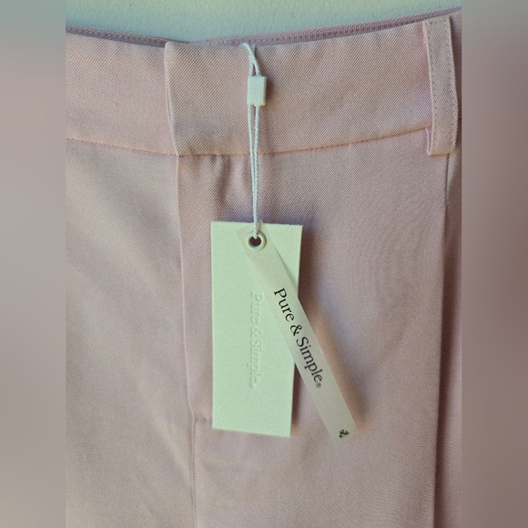 PURE&SIMPLE Rose Petal Pastel Pink Bermuda Shorts Viscose Size M - Picture 4 of 9